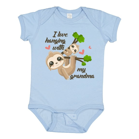 Inktastic Hanging with My Grandma Boys or Girls Baby Bodysuit