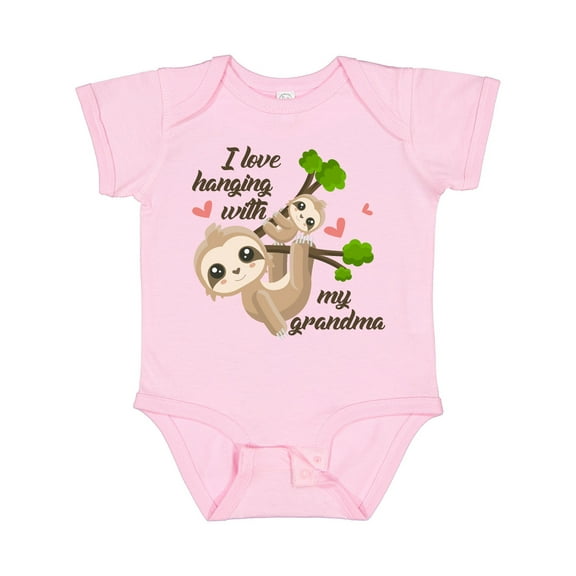 Inktastic Hanging with My Grandma Boys or Girls Baby Bodysuit