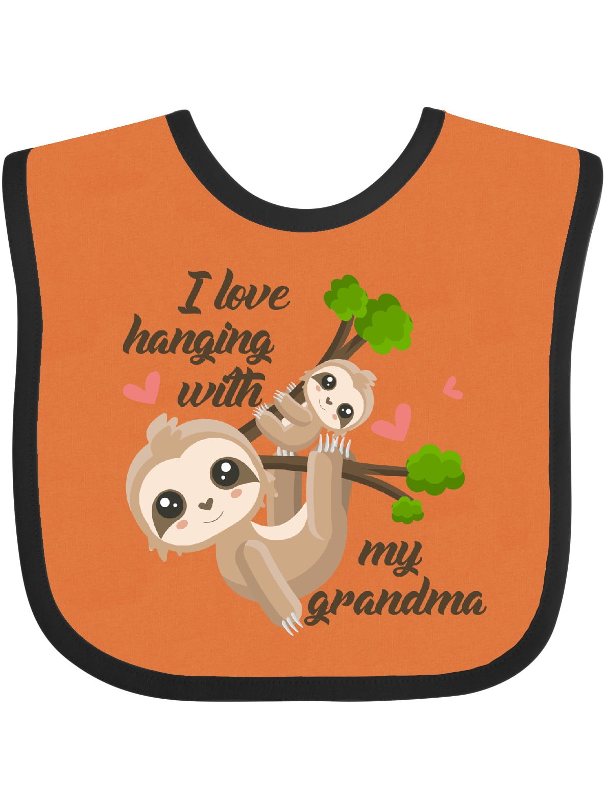 Inktastic Hanging with My Grandma Gift Baby Boy or Baby Girl Bib