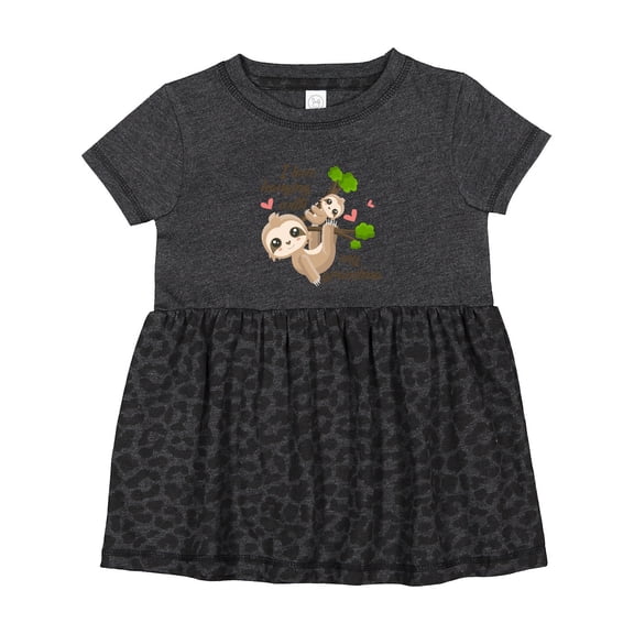 Inktastic Hanging with My Grandma Girls Baby Dress