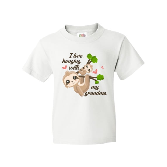 Inktastic Hanging with My Grandma Youth T-Shirt