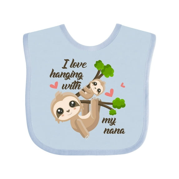 Inktastic Hanging with My Nana Boys or Girls Baby Bib