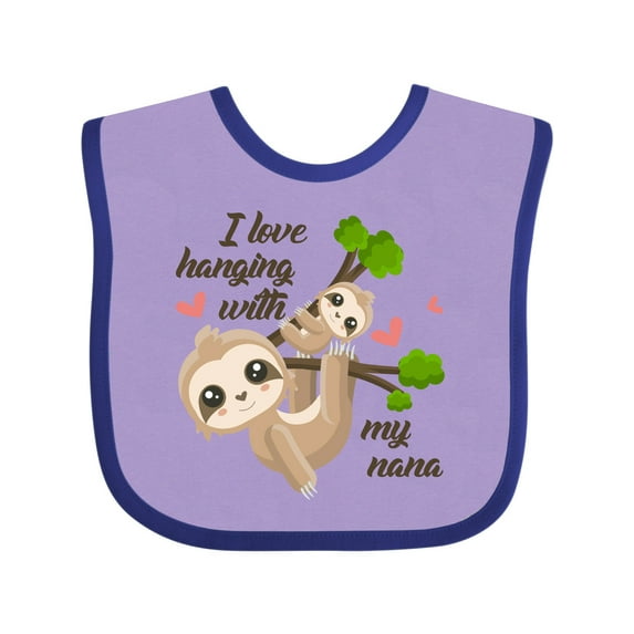 Inktastic Hanging with My Nana Boys or Girls Baby Bib