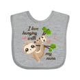 thumbnail image 1 of Inktastic Hanging with My Nana Boys or Girls Baby Bib, 1 of 4