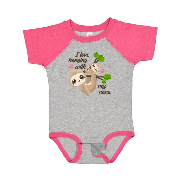 Inktastic Hanging with My Nana Boys or Girls Baby Bodysuit