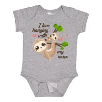 Inktastic Hanging with My Nana Boys or Girls Baby Bodysuit