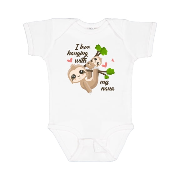 Inktastic Hanging with My Nana Boys or Girls Baby Bodysuit