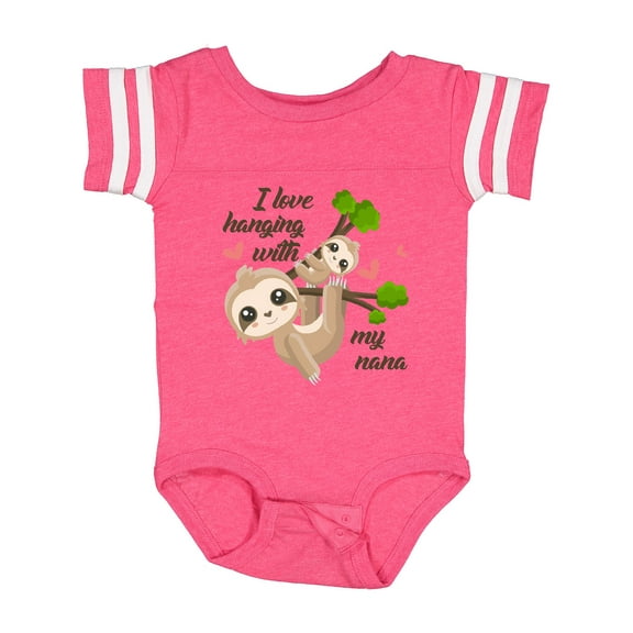Inktastic Hanging with My Nana Boys or Girls Baby Bodysuit