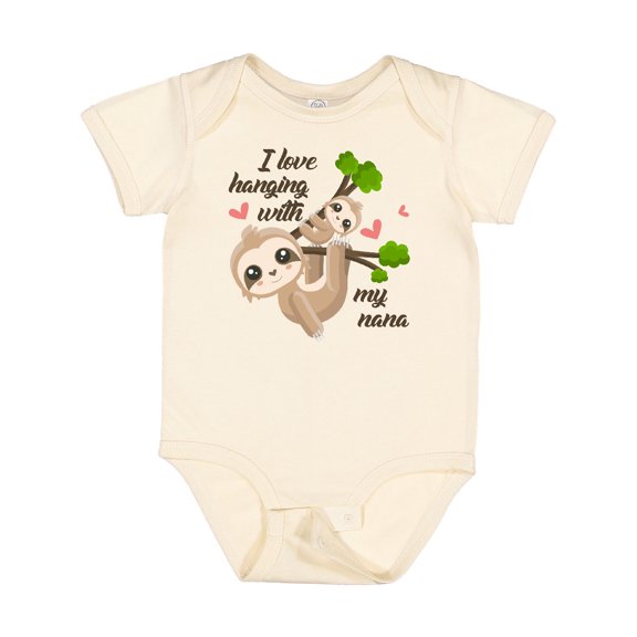 Inktastic Hanging with My Nana Boys or Girls Baby Bodysuit