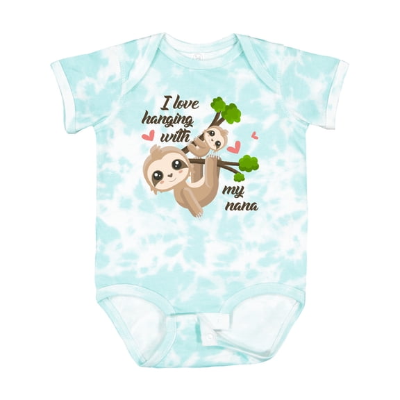 Inktastic Hanging with My Nana Boys or Girls Baby Bodysuit
