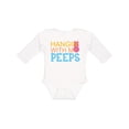 thumbnail image 1 of Inktastic Hanging with My Peeps Boys or Girls Long Sleeve Baby Bodysuit, 1 of 5