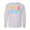 thumbnail image 1 of Inktastic Hanging with My Peeps Long Sleeve Youth T-Shirt, 1 of 5