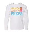 thumbnail image 1 of Inktastic Hanging with My Peeps Long Sleeve Youth T-Shirt, 1 of 5