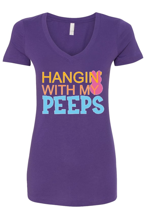 Hanging with My Peeps Women's V-Neck T-Shirt