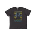 thumbnail image 1 of Inktastic Hannukkah Happy Llamakkah with Menorah Youth T-Shirt, 1 of 5