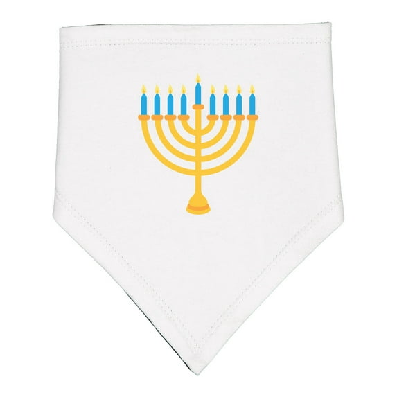 Inktastic Hanukkah Chanukah Menorah Baby Bandana Bib