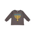 thumbnail image 1 of Inktastic Hanukkah Chanukah Menorah Boys or Girls Long Sleeve Toddler T-Shirt, 1 of 5