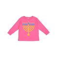 thumbnail image 1 of Inktastic Hanukkah Chanukah Menorah Boys or Girls Long Sleeve Toddler T-Shirt, 1 of 5