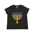 thumbnail image 1 of Inktastic Hanukkah Chanukah Menorah Women's Plus Size T-Shirt, 1 of 5