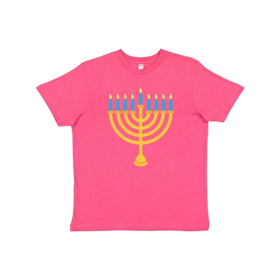 Inktastic Hanukkah Chanukah Menorah Youth T-Shirt