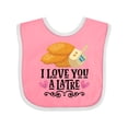 thumbnail image 1 of Inktastic Hanukkah Cute Latke Dreidel Girls Baby Bib, 1 of 4