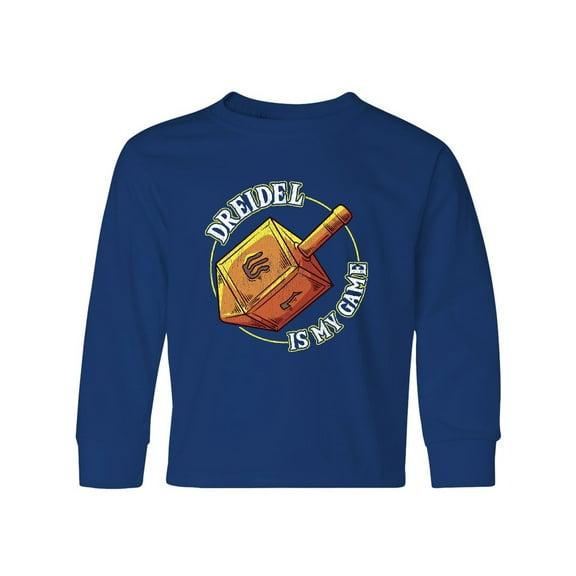 Inktastic Hanukkah Dreidel Game Long Sleeve Youth T-Shirt