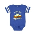 thumbnail image 1 of Inktastic Hanukkah Funny Here for Latkes Boys or Girls Baby Bodysuit, 1 of 5