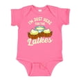thumbnail image 1 of Inktastic Hanukkah Funny Here for Latkes Boys or Girls Baby Bodysuit, 1 of 5
