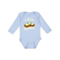 thumbnail image 1 of Inktastic Hanukkah Funny Here for Latkes Boys or Girls Long Sleeve Baby Bodysuit, 1 of 5