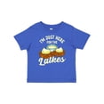 thumbnail image 1 of Inktastic Hanukkah Funny Here for Latkes Boys or Girls Toddler T-Shirt, 1 of 5
