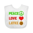 thumbnail image 1 of Inktastic Hanukkah Funny Latke Boys or Girls Baby Bib, 1 of 4