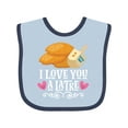 thumbnail image 1 of Inktastic Hanukkah Funny Latke Girls Baby Bib, 1 of 4