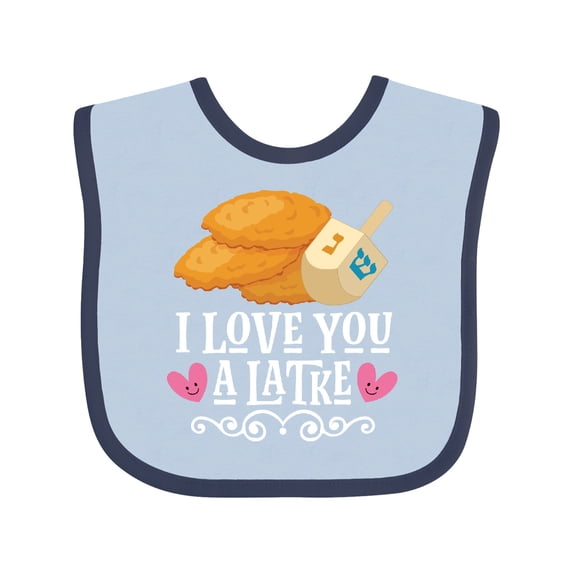 Inktastic Hanukkah Funny Latke Girls Baby Bib