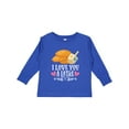 thumbnail image 1 of Inktastic Hanukkah Funny Latke Girls Long Sleeve Toddler T-Shirt, 1 of 5