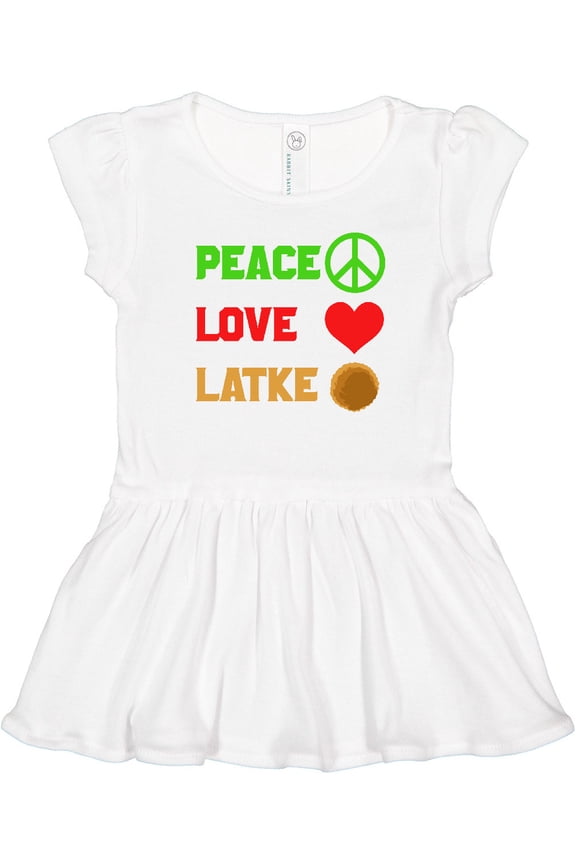 Hanukkah Funny Latke Girls Toddler Dress