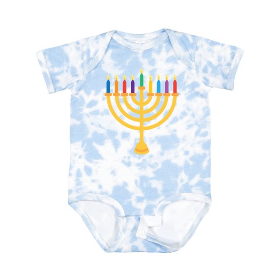 Inktastic Hanukkah Menorah Candles Boys or Girls Baby Bodysuit