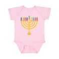 thumbnail image 1 of Inktastic Hanukkah Menorah Candles Boys or Girls Baby Bodysuit, 1 of 5