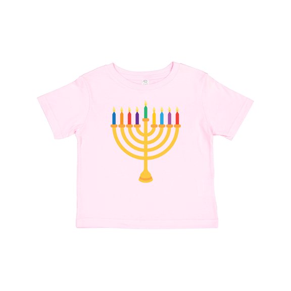 Inktastic Hanukkah Menorah Candles Boys or Girls Baby T-Shirt
