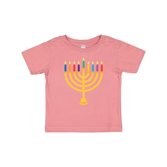Inktastic Hanukkah Menorah Candles Boys or Girls Baby T-Shirt