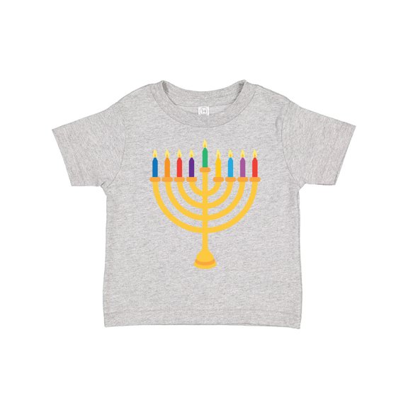 Inktastic Hanukkah Menorah Candles Boys or Girls Toddler T-Shirt