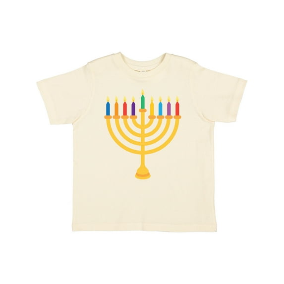Inktastic Hanukkah Menorah Candles Boys or Girls Toddler T-Shirt
