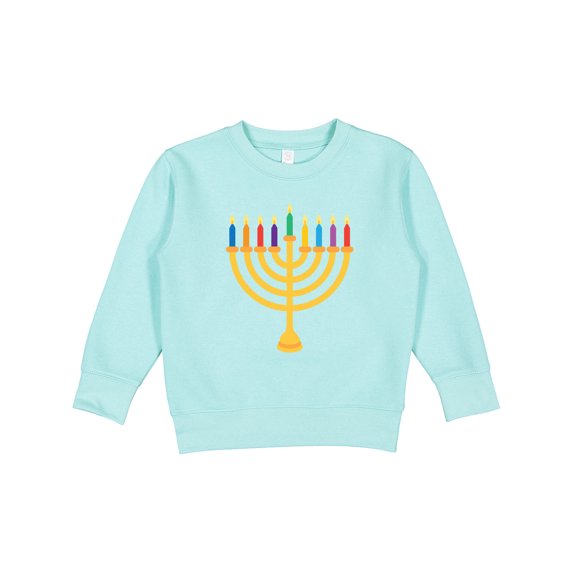 Inktastic Hanukkah Menorah Candles Toddler Sweatshirt