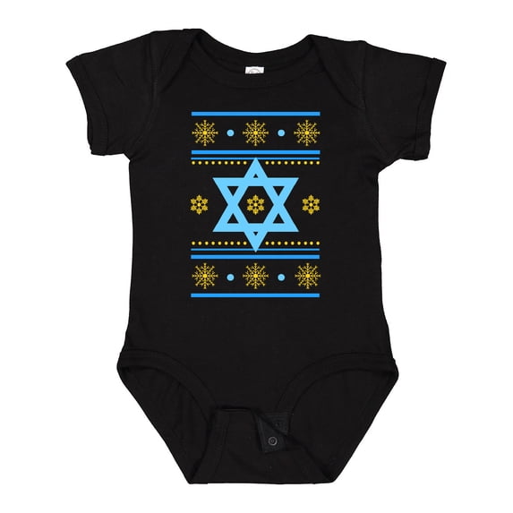 Inktastic Hanukkah Ugly Sweater Boys or Girls Baby Bodysuit