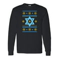 thumbnail image 1 of Inktastic Hanukkah Ugly Sweater Long Sleeve T-Shirt, 1 of 5