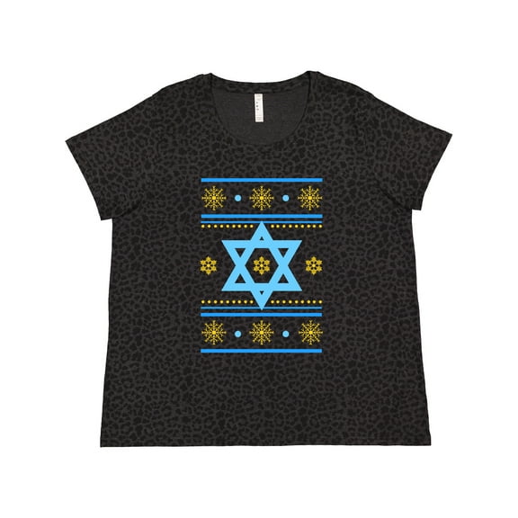 Inktastic Hanukkah Ugly Sweater Women's Plus Size T-Shirt
