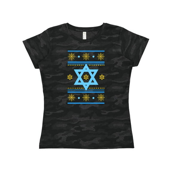Inktastic Hanukkah Ugly Sweater Women's T-Shirt