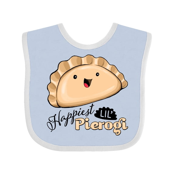 Inktastic Happiest Lil' Pierogi Boys or Girls Baby Bib