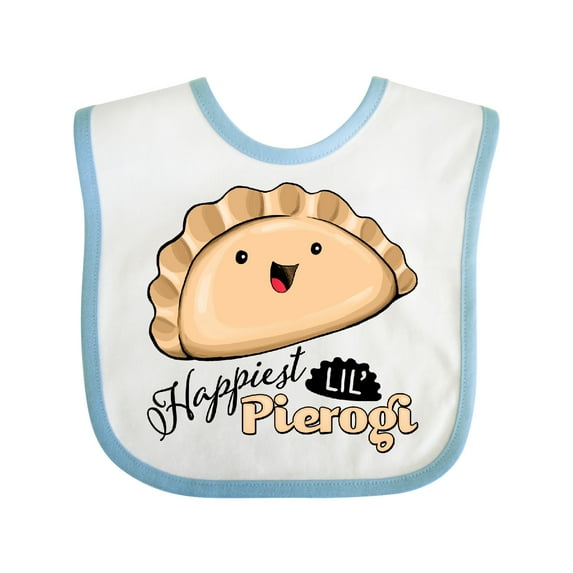 Inktastic Happiest Lil' Pierogi Boys or Girls Baby Bib