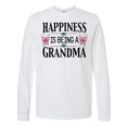 thumbnail image 1 of Inktastic Happiness is Being a Grandma with Butterflies Long Sleeve T-Shirt, 1 of 5