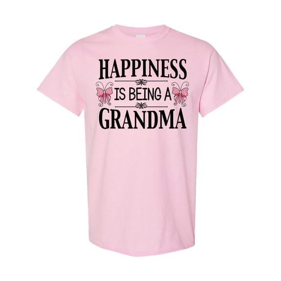 Inktastic Happiness is Being a Grandma with Butterflies T-Shirt